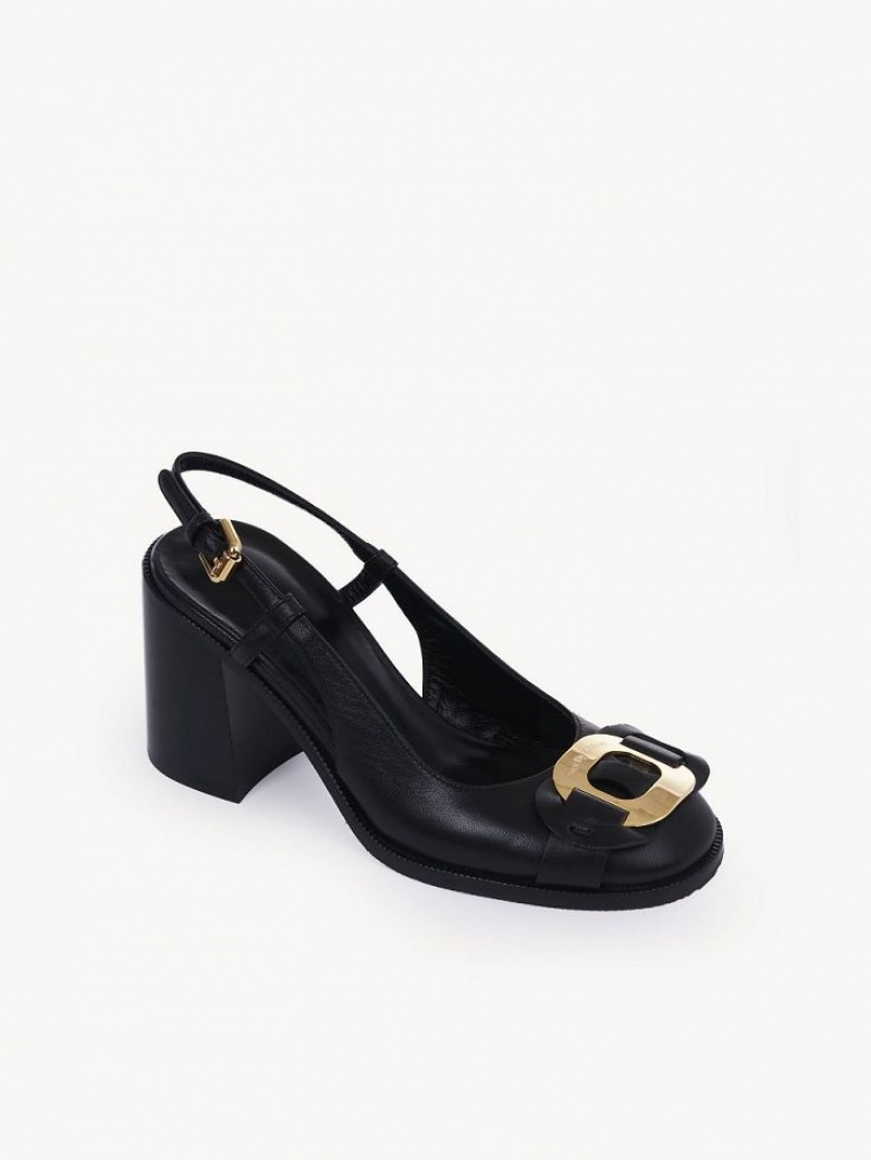 Chloe Chany Sandaler Svarte | CHE-SR14799