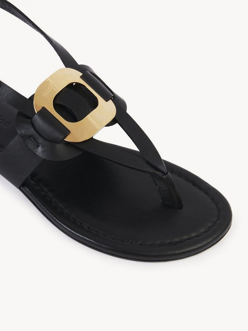 Chloe Chany Sandaler Svarte | CHE-SR14844