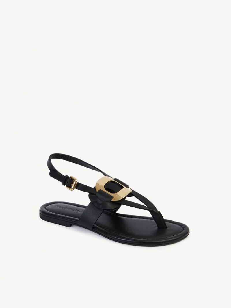 Chloe Chany Sandaler Svarte | CHE-SR14844