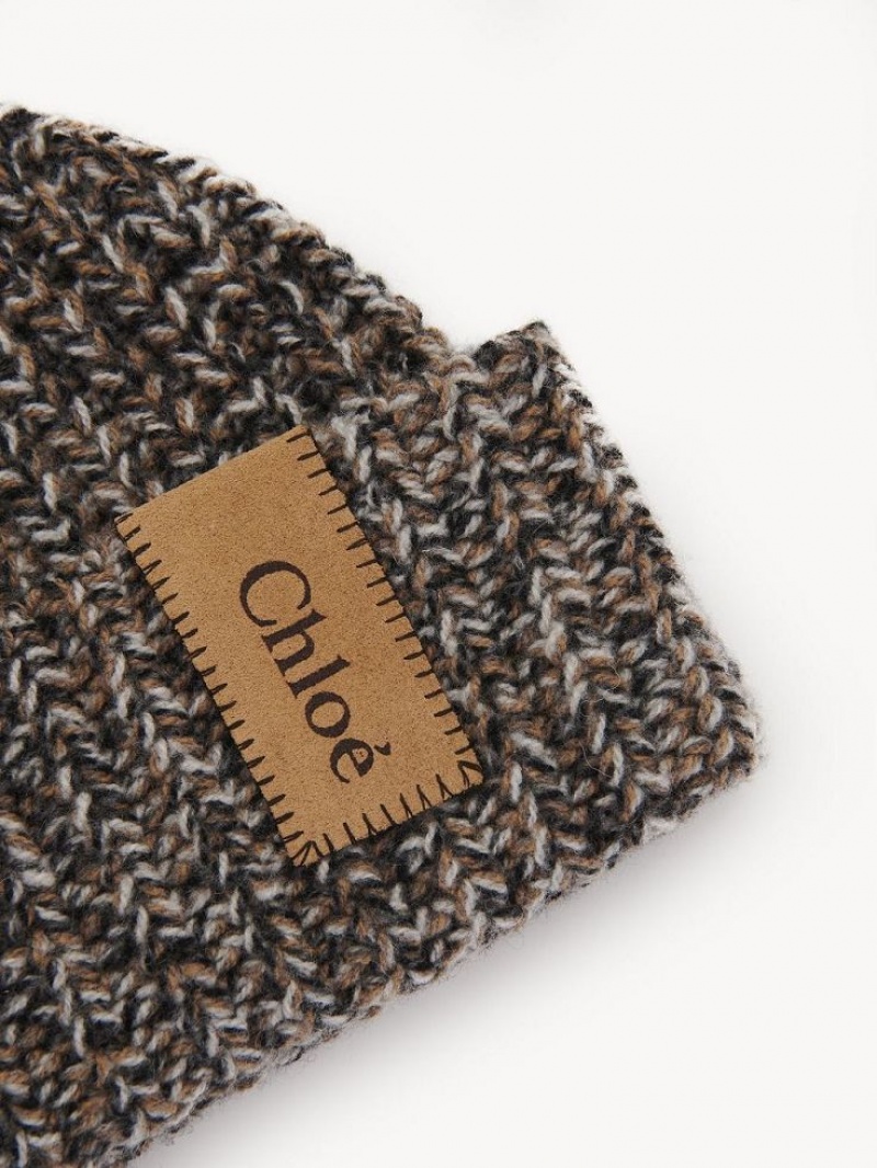 Chloe Chunky Strikket Beanie Hatt Hvite | CHE-SR14485