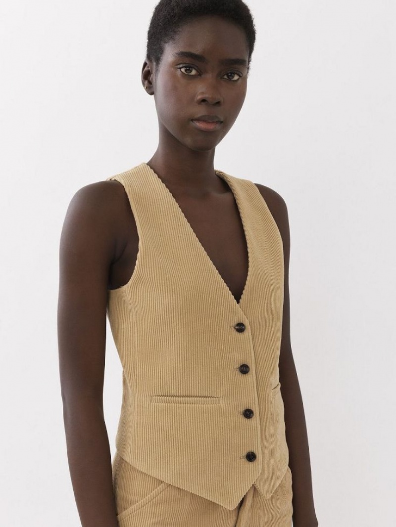 Chloe Classic Vest Drakter Beige | CHE-SR14069