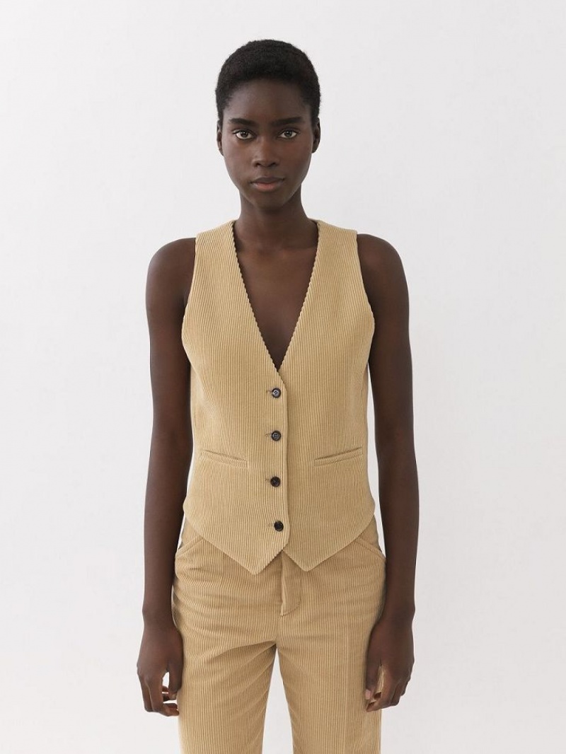 Chloe Classic Vest Drakter Beige | CHE-SR14069