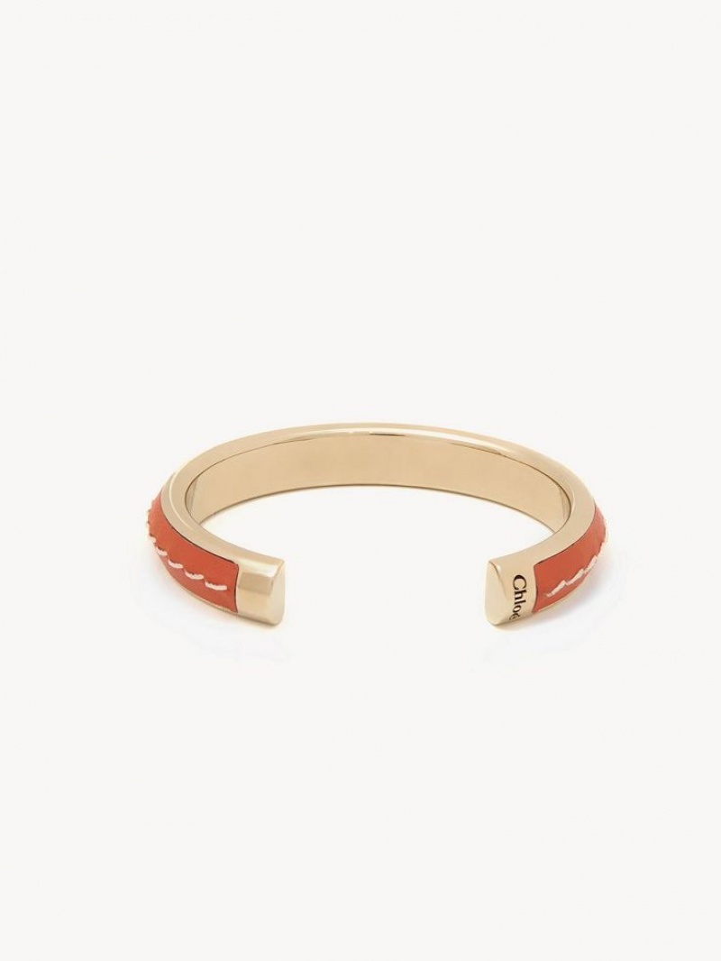 Chloe Edith Cuff Armbånder Dyp Rød Oransje | CHE-SR14360