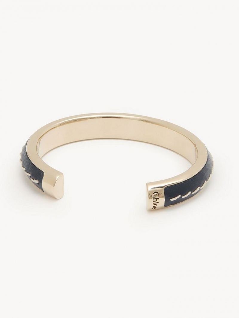 Chloe Edith Cuff Armbånder Marineblå | CHE-SR14395