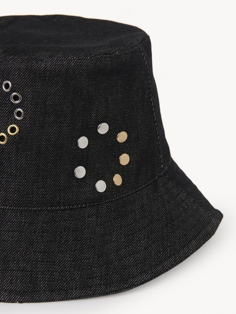 Chloe Eyelet Hatt Svarte | CHE-SR14499