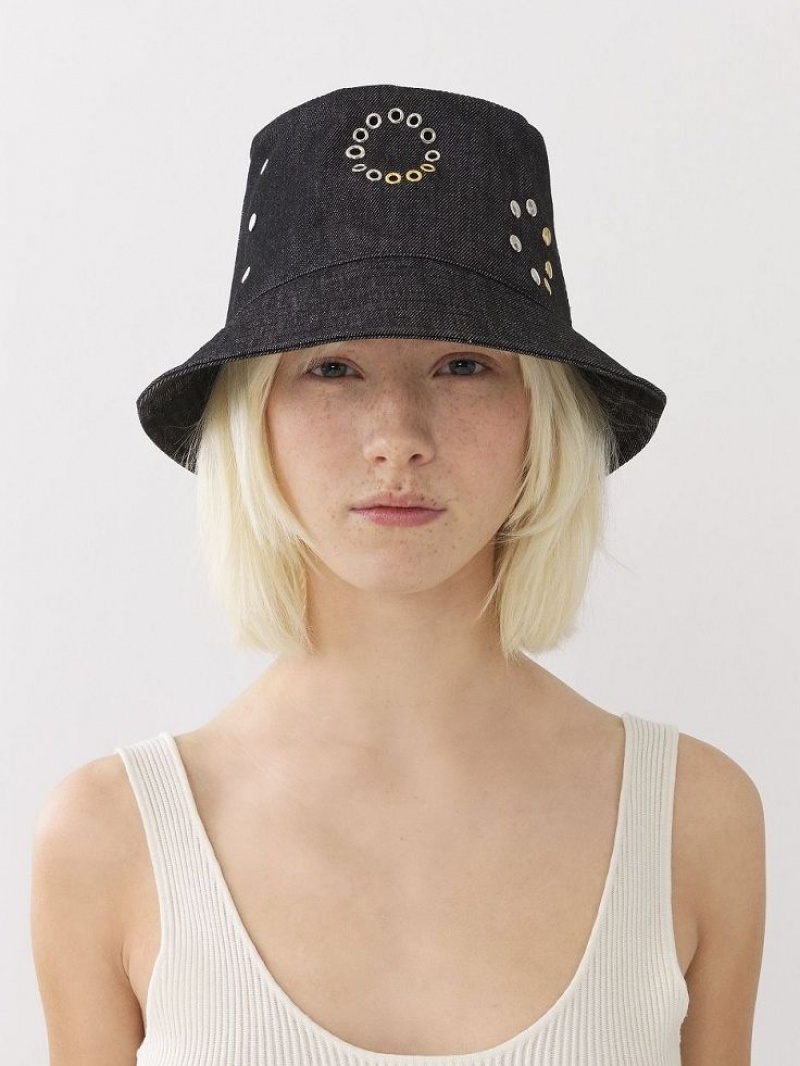 Chloe Eyelet Hatt Svarte | CHE-SR14499