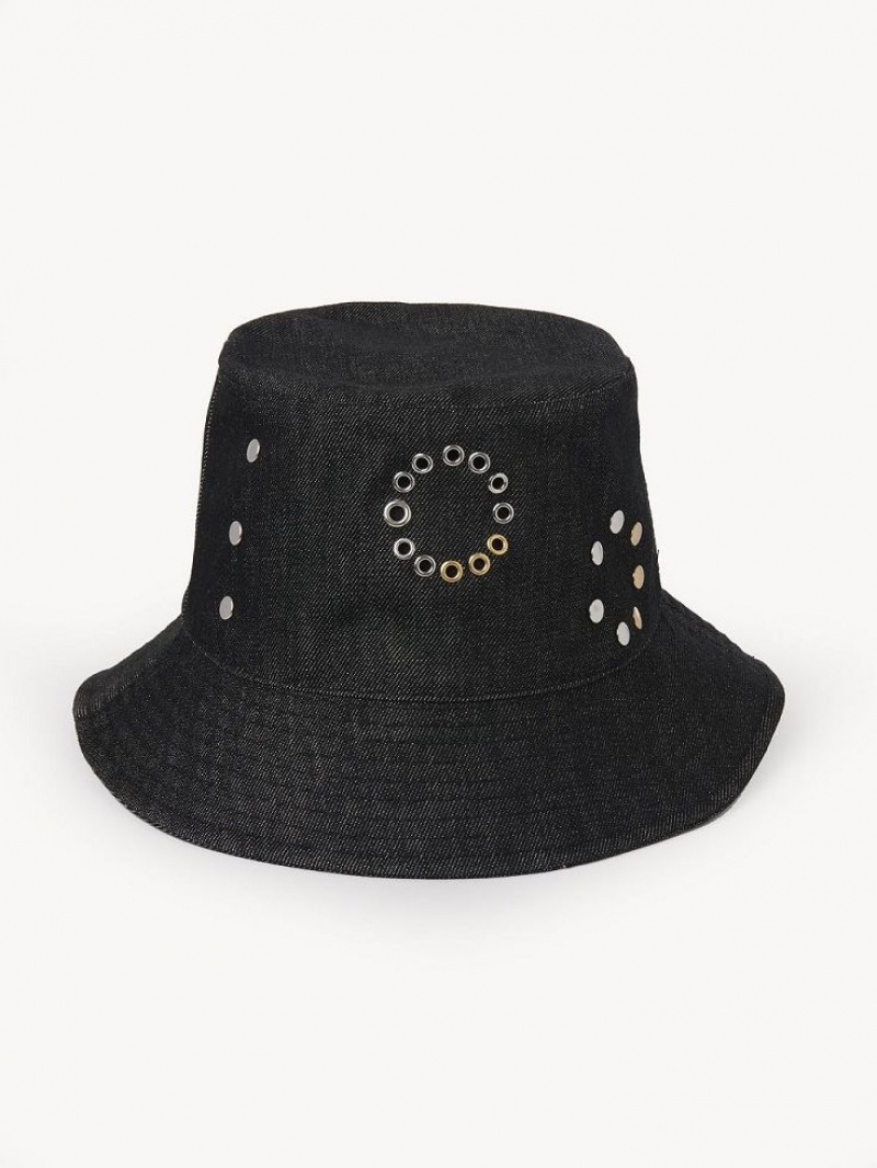 Chloe Eyelet Hatt Svarte | CHE-SR14499