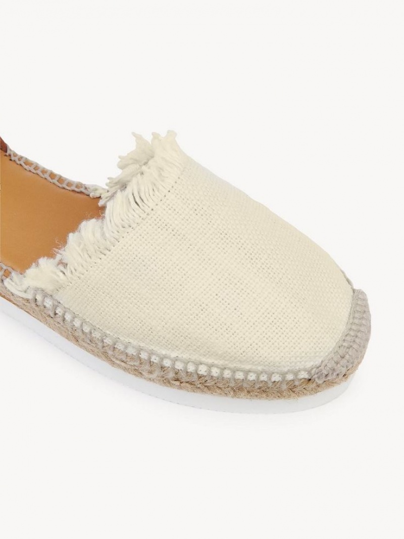 Chloe Glyn Espadrille Sandaler Hvite | CHE-SR14820