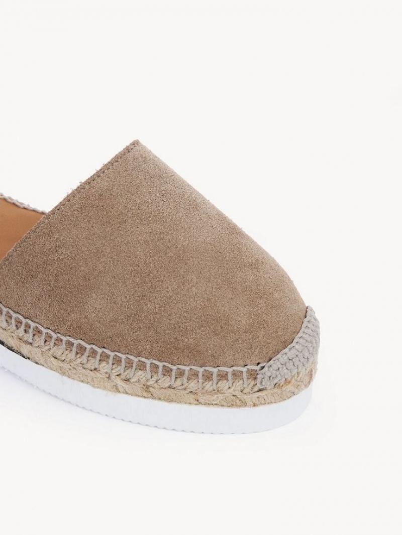 Chloe Glyn Espadrille Sandaler Khaki | CHE-SR14803