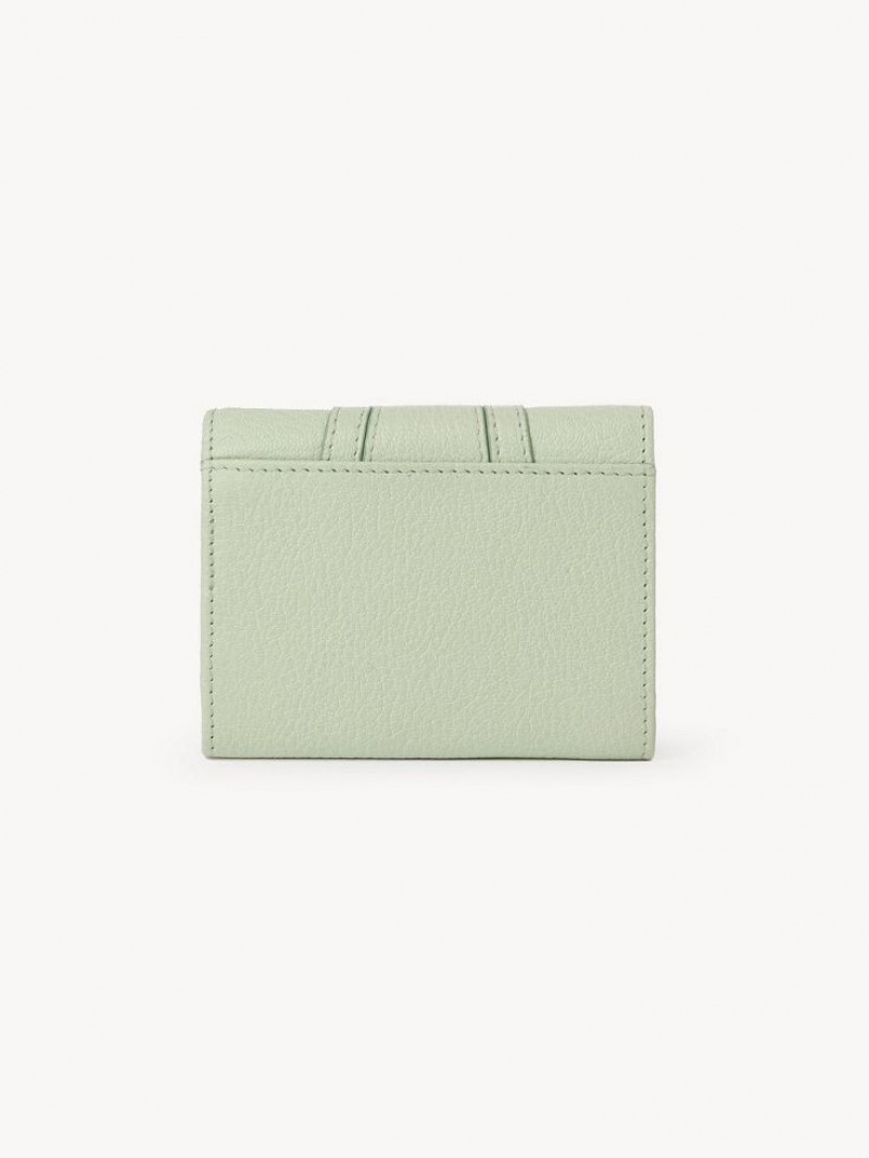 Chloe Hana Tri-fold Liten Lommebok Grønn | CHE-SR14909