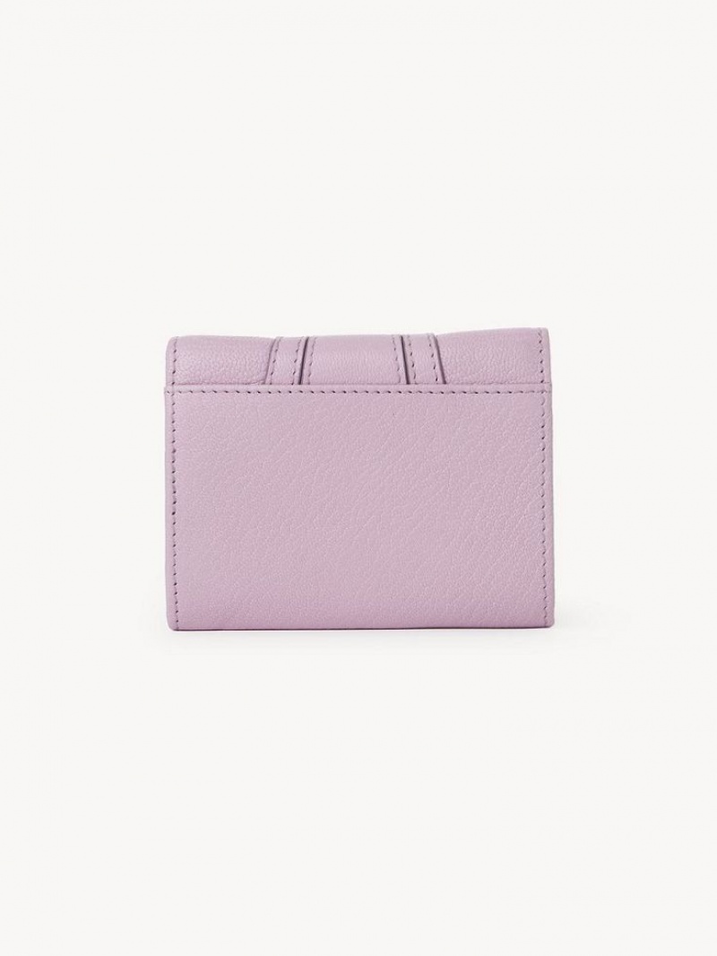 Chloe Hana Tri-fold Liten Lommebok Lavendel Hvite | CHE-SR14908