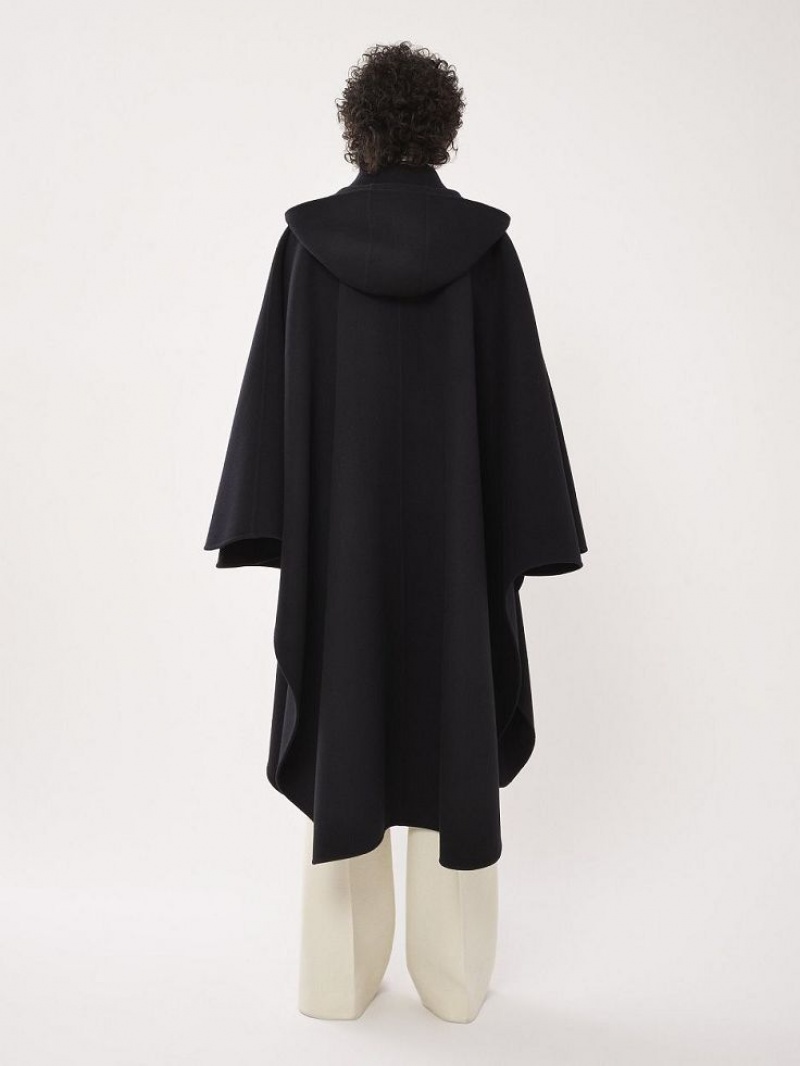 Chloe Hette Cape Frakker Svarte | CHE-SR13820