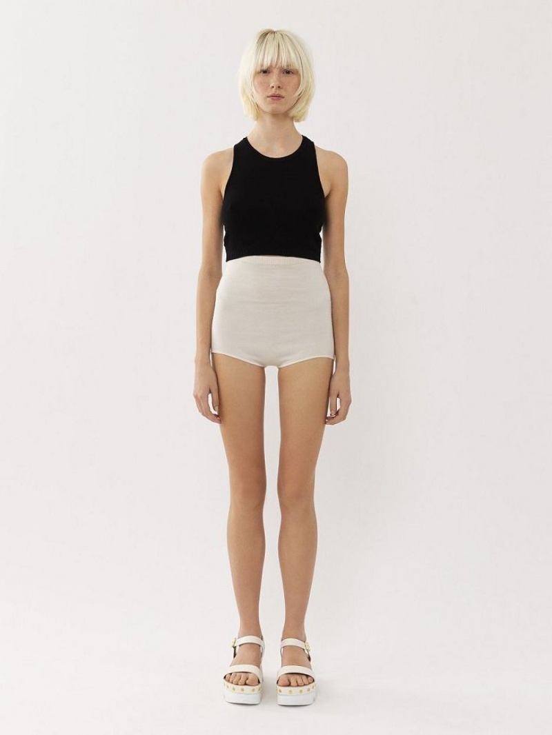 Chloe High-waisted Mini Shorts Hvite | CHE-SR14008