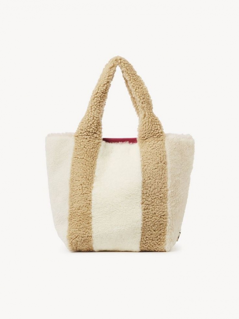 Chloe Huggy Skulderveske Beige | CHE-SR14591