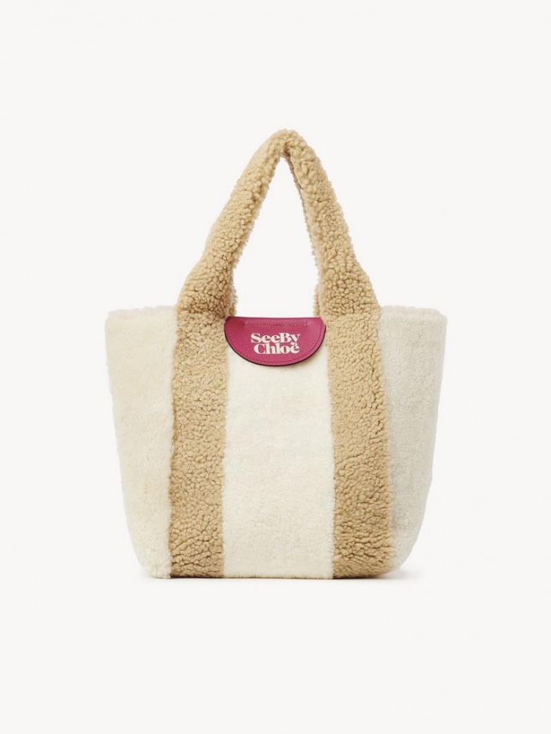 Chloe Huggy Tote Veske Beige | CHE-SR14698