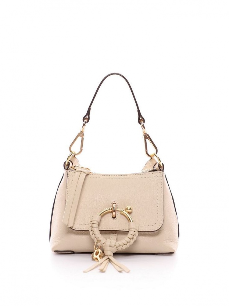 Chloe Joan Mini Vesker Beige | CHE-SR14776