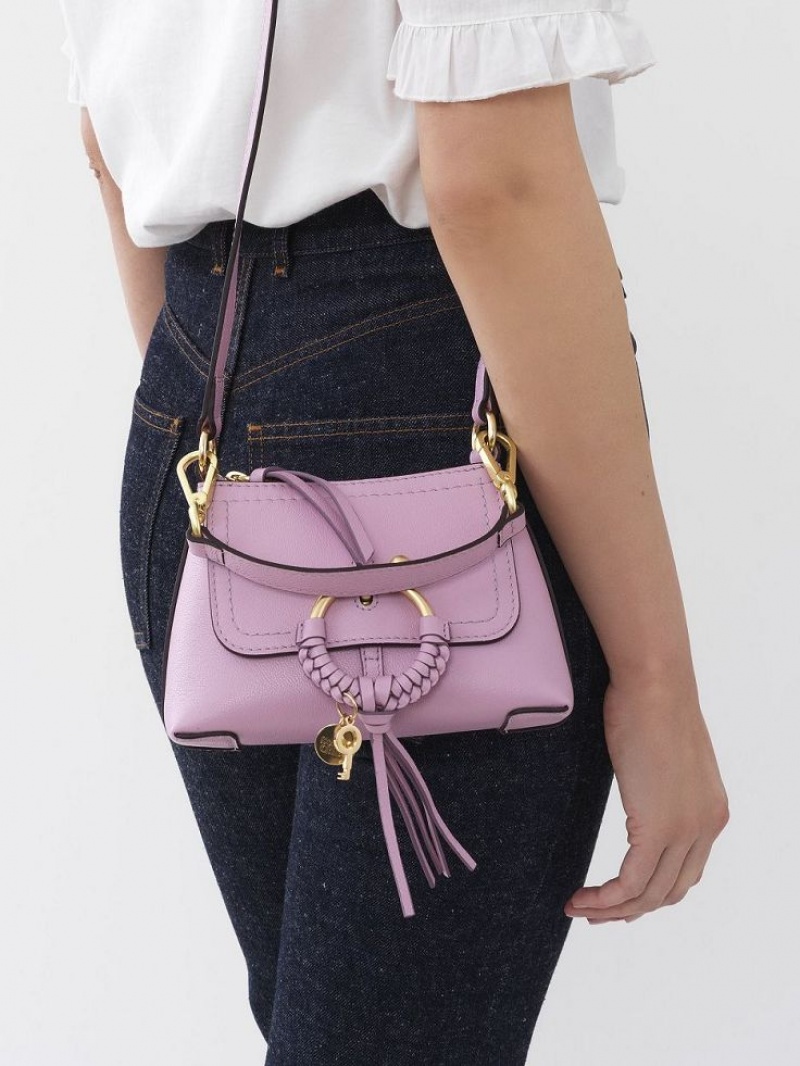 Chloe Joan Mini Vesker Lavendel Hvite | CHE-SR14780