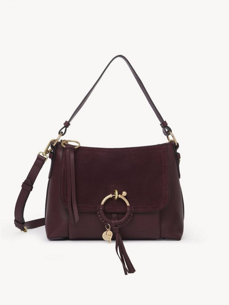 Chloe Joan Small Skulderveske Burgunder | CHE-SR14650