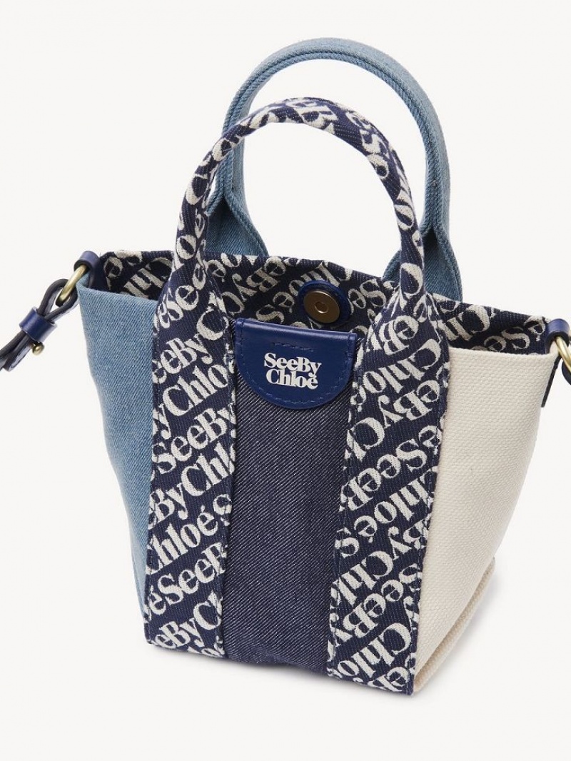 Chloe Laetizia Tote Mini Vesker Kongeblå Marineblå | CHE-SR14766