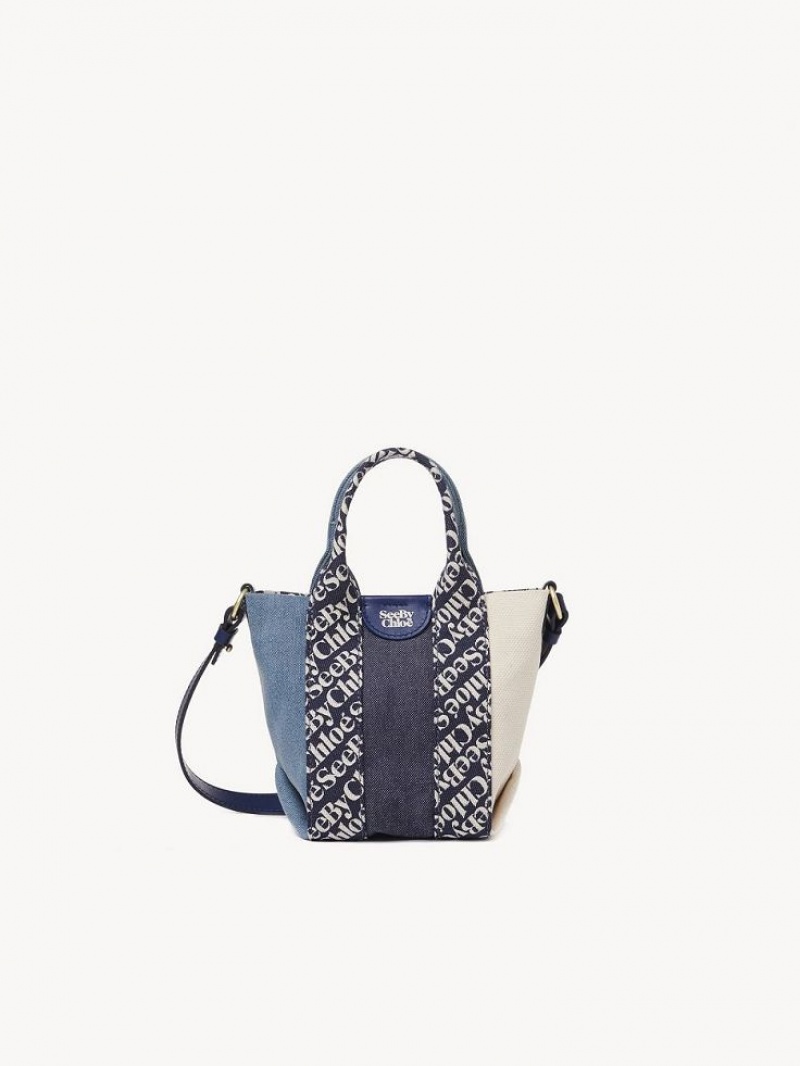 Chloe Laetizia Tote Mini Vesker Kongeblå Marineblå | CHE-SR14766