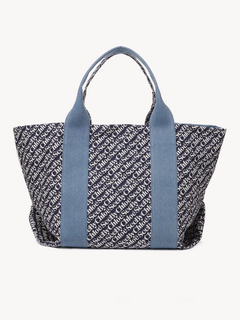 Chloe Laetizia Tote Veske Kongeblå Marineblå | CHE-SR14705