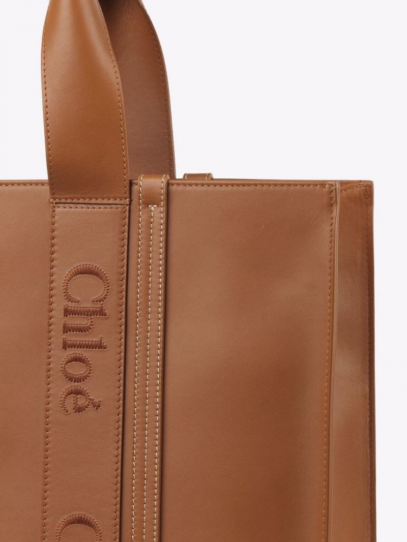 Chloe Large Woody Tote Veske Brune | CHE-SR13348