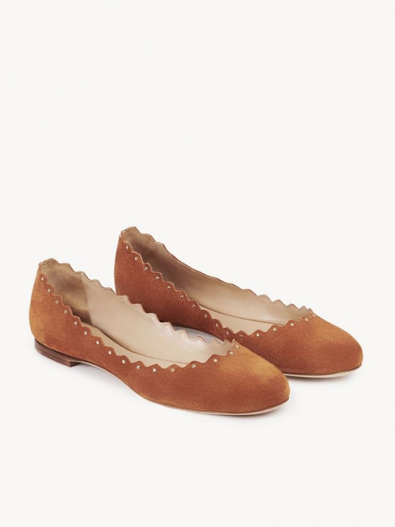 Chloe Lauren Ballet Flat Brune | CHE-SR14254