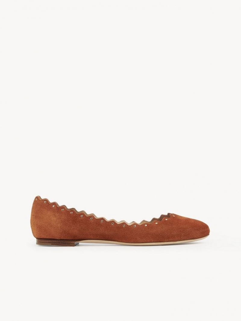 Chloe Lauren Ballet Flat Brune | CHE-SR14254