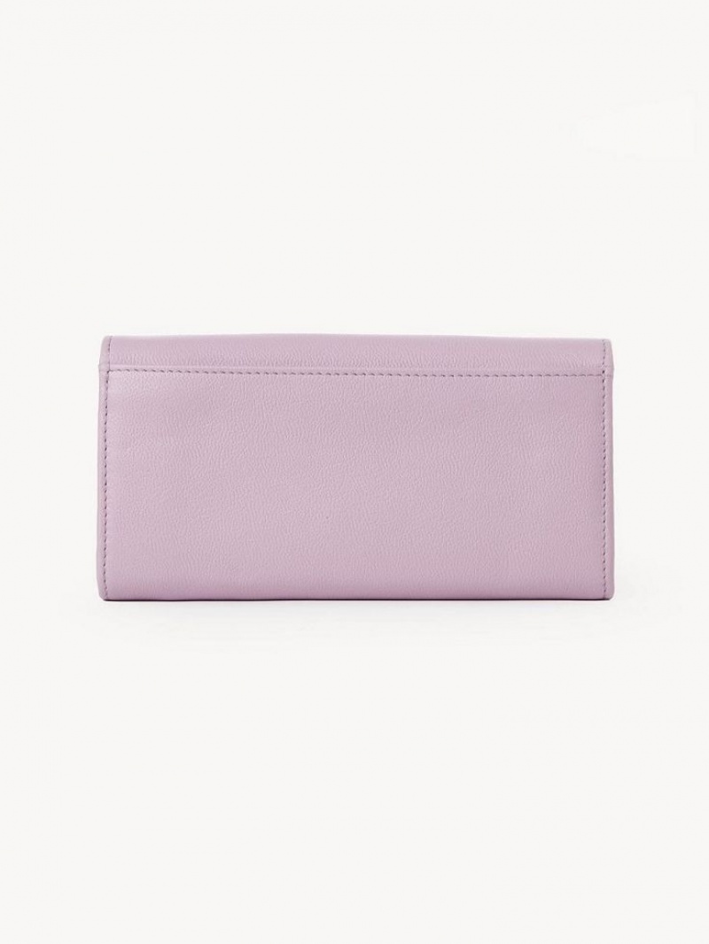 Chloe Lizzie Stor Lommebok Lavendel Hvite | CHE-SR14920