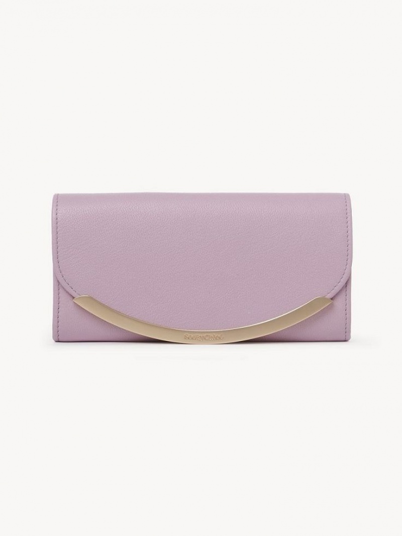 Chloe Lizzie Stor Lommebok Lavendel Hvite | CHE-SR14920