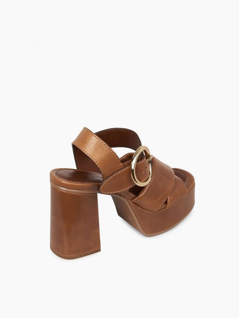 Chloe Lyna Hælene Sandaler Brune | CHE-SR14841