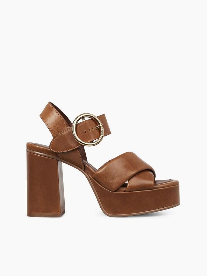 Chloe Lyna Hælene Sandaler Brune | CHE-SR14841