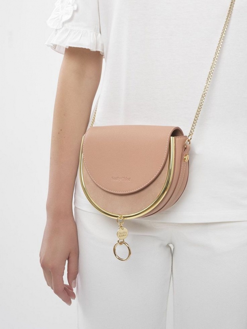 Chloe Mara Evening Crossbody Veske Kaffe Rosa | CHE-SR14714