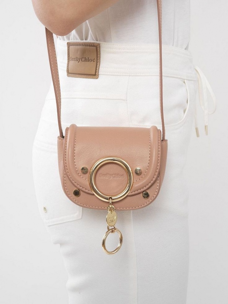 Chloe Mara Micro Skulderveske Kaffe Rosa | CHE-SR14606