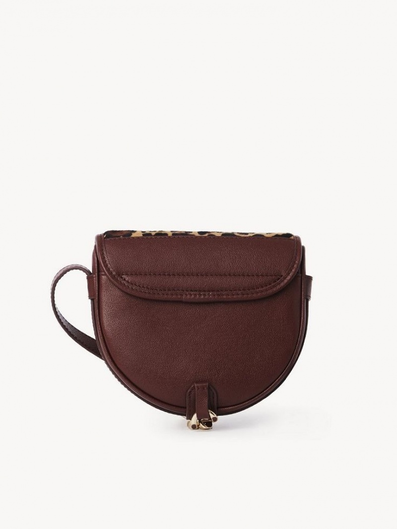 Chloe Mara Small Saddle Skulderveske Kopper Brune | CHE-SR14603