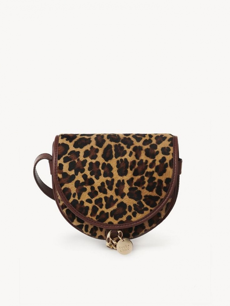 Chloe Mara Small Saddle Skulderveske Kopper Brune | CHE-SR14603