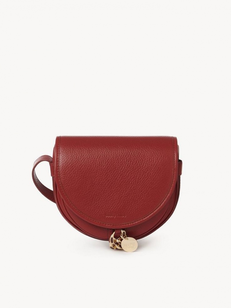 Chloe Mara Small Saddle Skulderveske Rød | CHE-SR14602