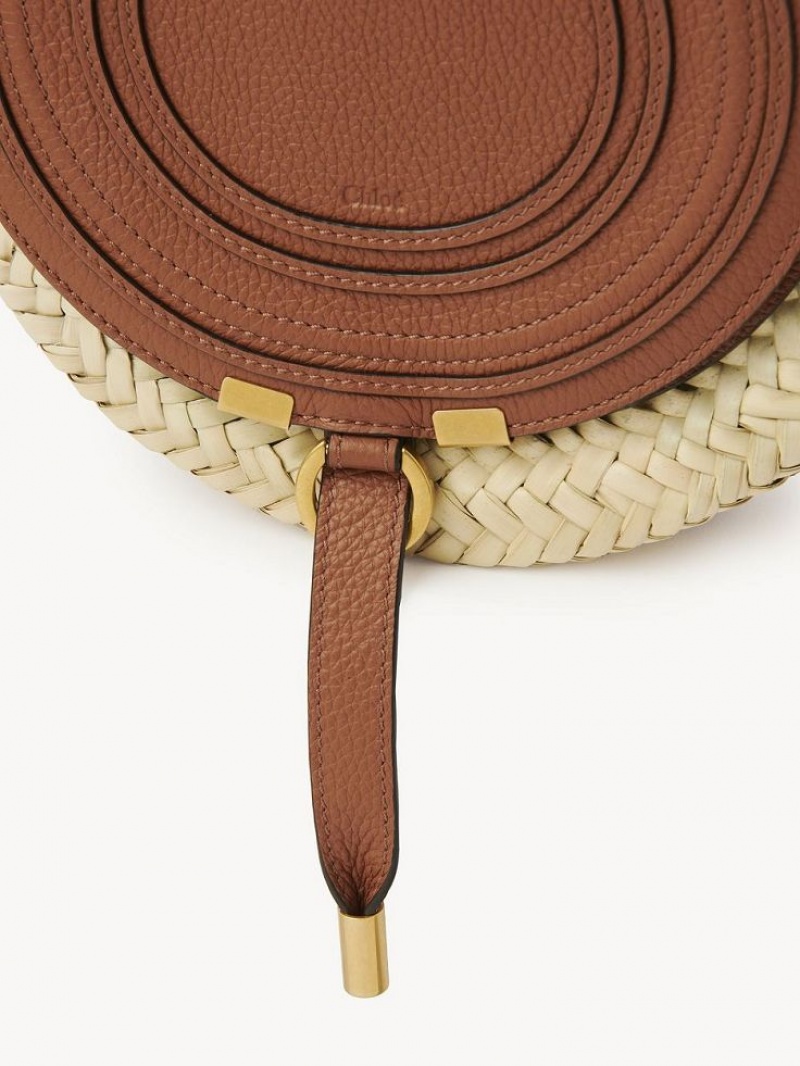 Chloe Marcie Basket Crossbody Veske Brune | CHE-SR13478