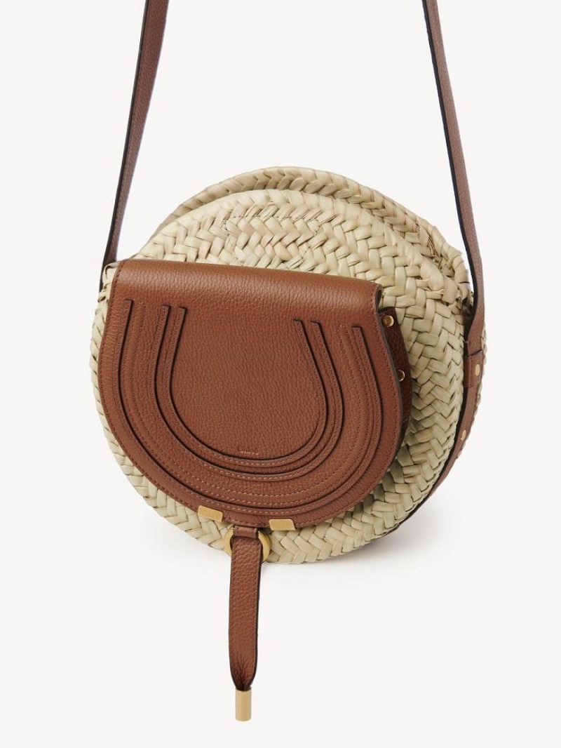 Chloe Marcie Basket Crossbody Veske Brune | CHE-SR13478