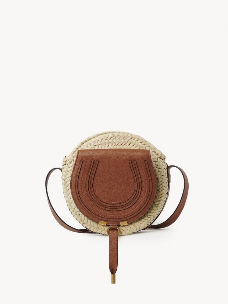 Chloe Marcie Basket Crossbody Veske Brune | CHE-SR13478