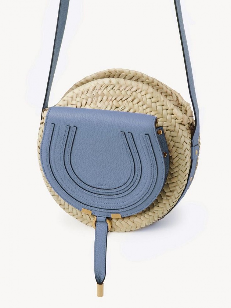 Chloe Marcie Basket Crossbody Veske Dyp Blå | CHE-SR13477