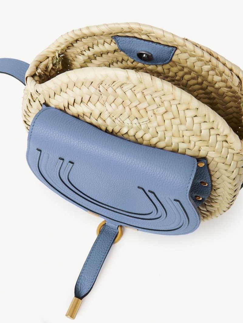 Chloe Marcie Basket Crossbody Veske Dyp Blå | CHE-SR13477