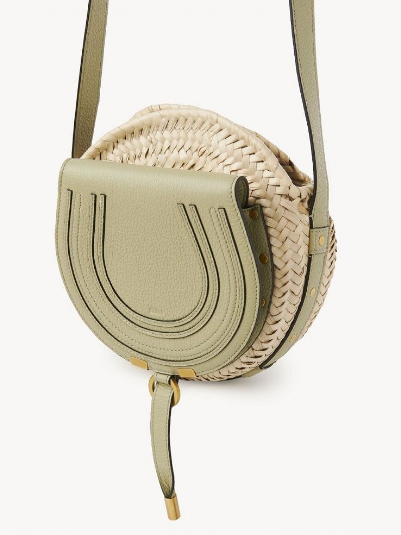 Chloe Marcie Basket Crossbody Veske Grønn | CHE-SR13486