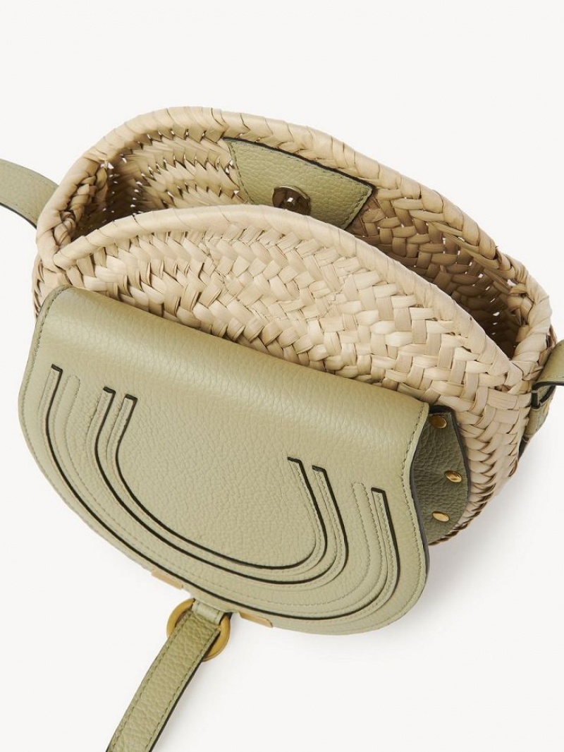 Chloe Marcie Basket Crossbody Veske Grønn | CHE-SR13486