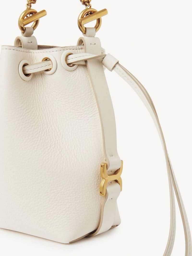 Chloe Marcie Bucket Mini Vesker Hvite | CHE-SR13717