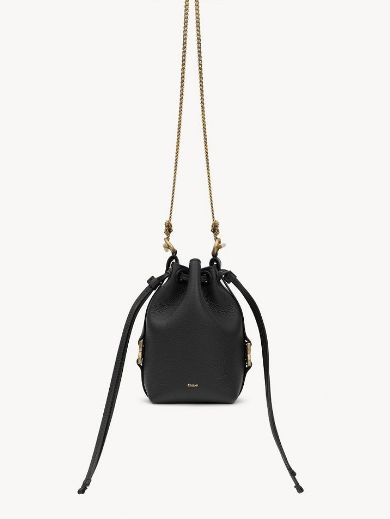 Chloe Marcie Bucket Mini Vesker Svarte | CHE-SR13718