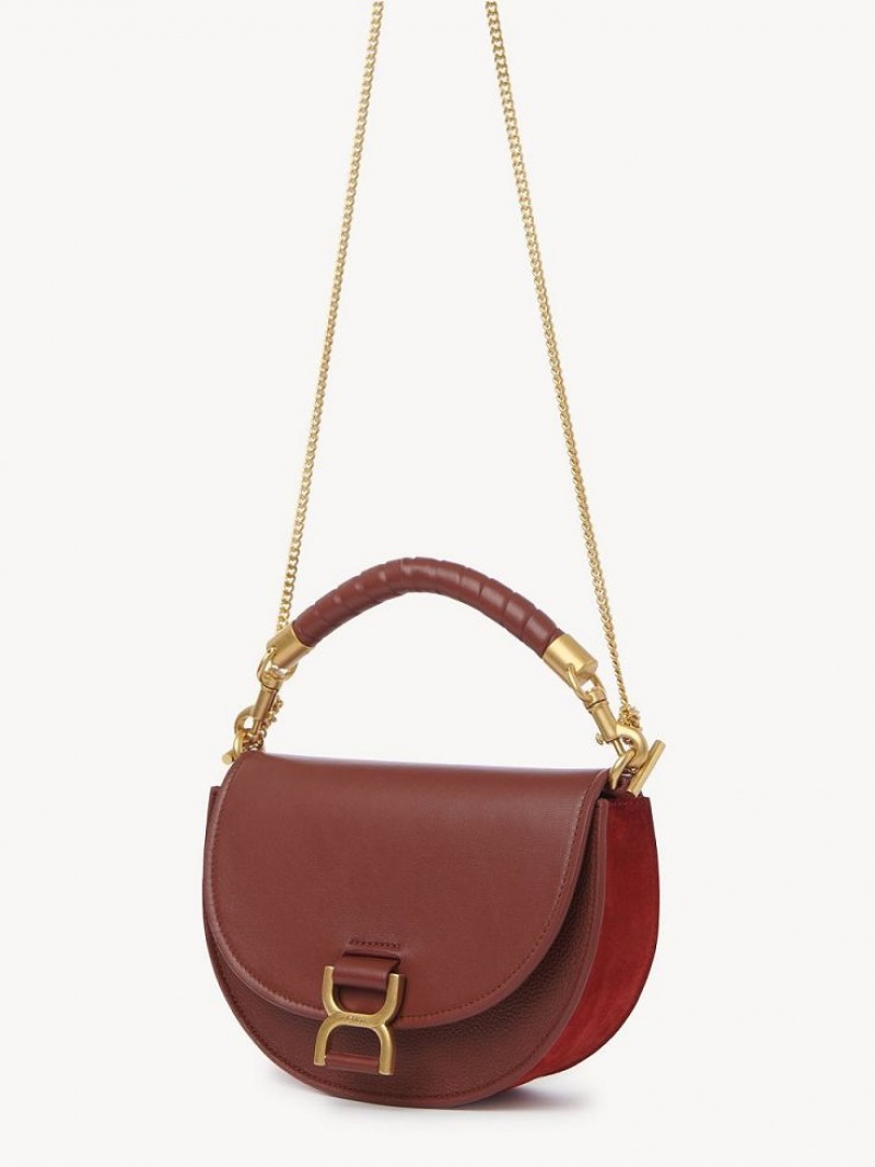 Chloe Marcie Chain Flap Crossbody Veske Brune | CHE-SR13461