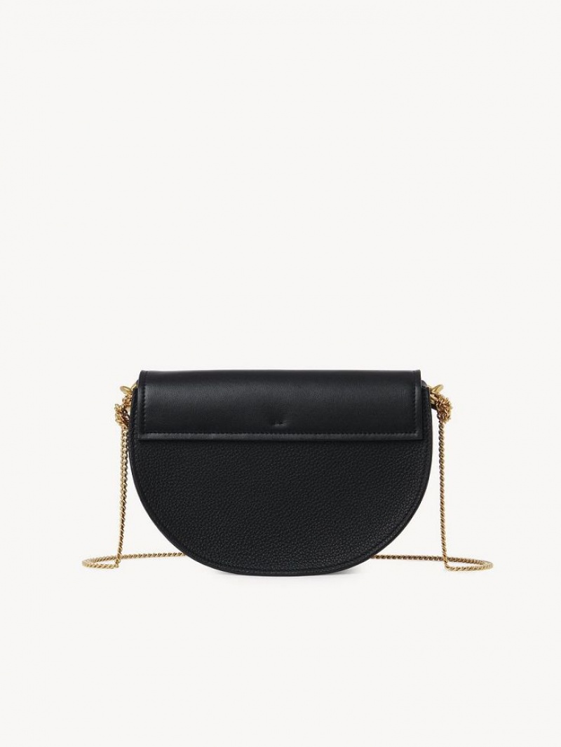 Chloe Marcie Chain Flap Crossbody Veske Svarte | CHE-SR13591