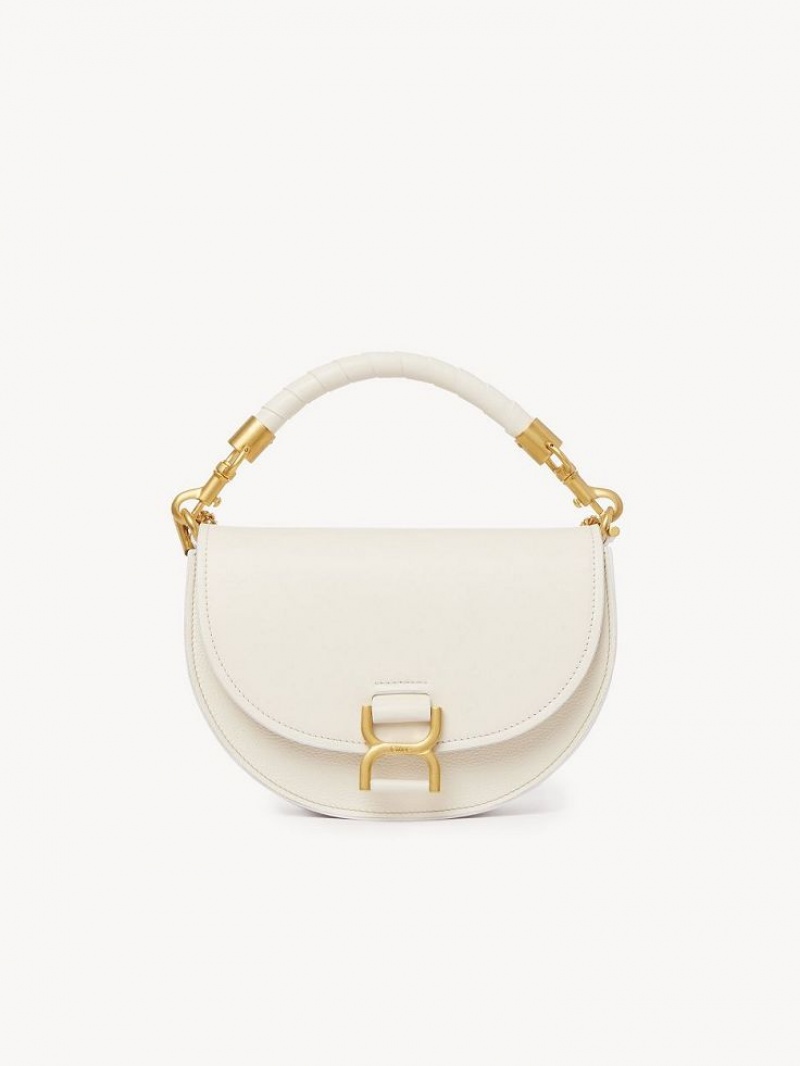 Chloe Marcie Chain Flap Crossbody Veske Hvite | CHE-SR13619