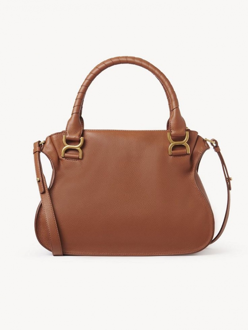 Chloe Marcie Double Carry Crossbody Veske Brune | CHE-SR13472